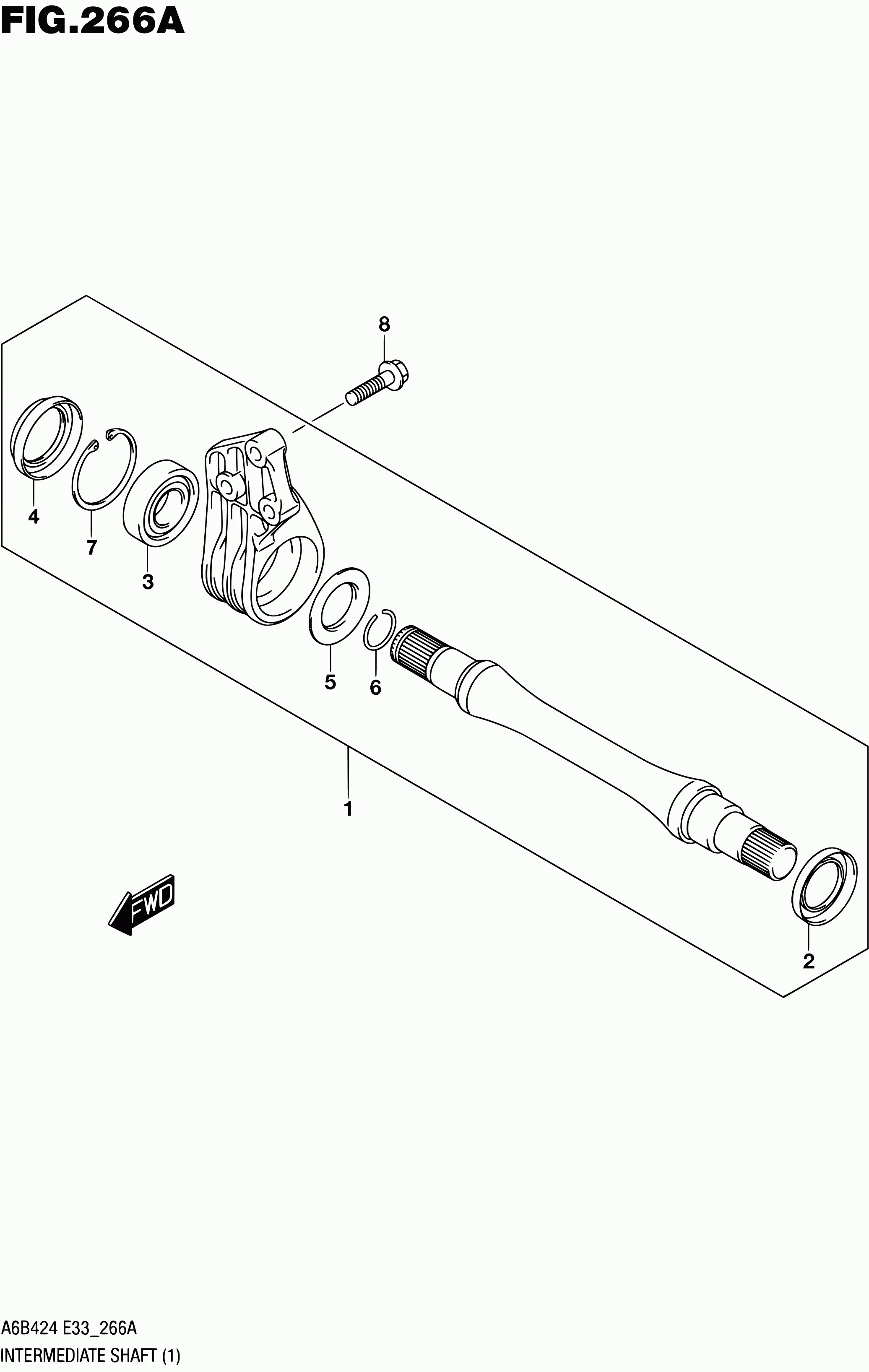 266A - ПРОМЕЖУТОЧНЫЙ ВАЛ (2WD:6MT)