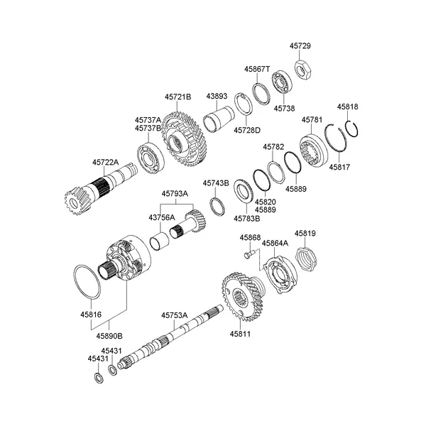 TRANSAXLE GEAR-AUTO; 1