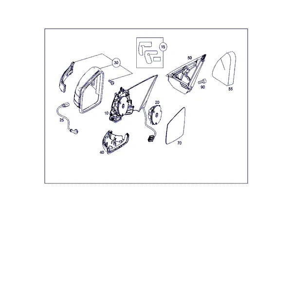 НАРУЖНОЕ ЗЕРКАЛО ЛЕВОЕ