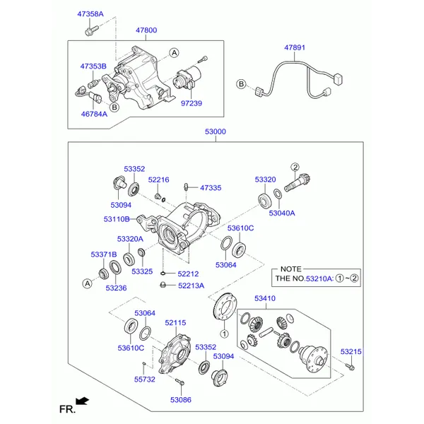 Чашка заднего дифференциала