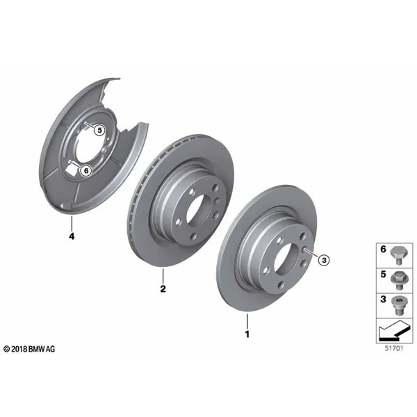 Тормозной диск торм.механ.заднего колеса