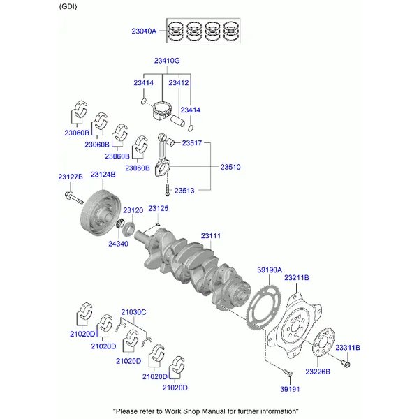 коленвал и пистон