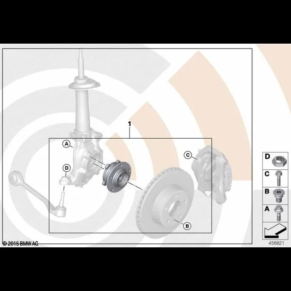 Рем.комплект ступицы переднего колеса