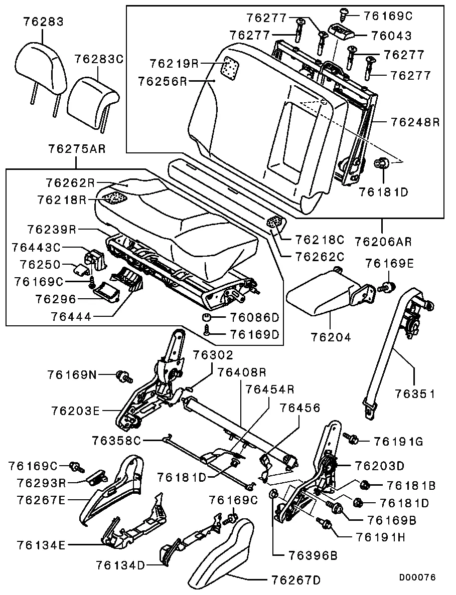 СИДЕНИЯ - ЗАДНИЕ СИДЕНЬЯ