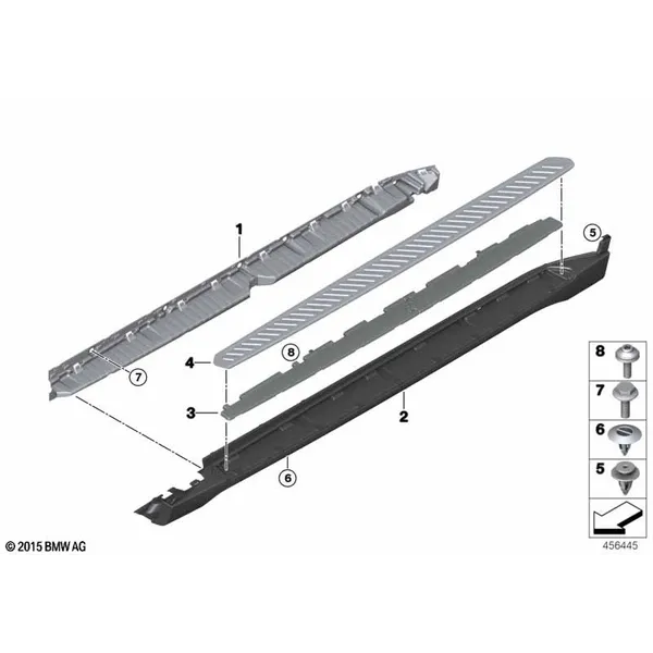 Накладка порога / арки колеса, подножка