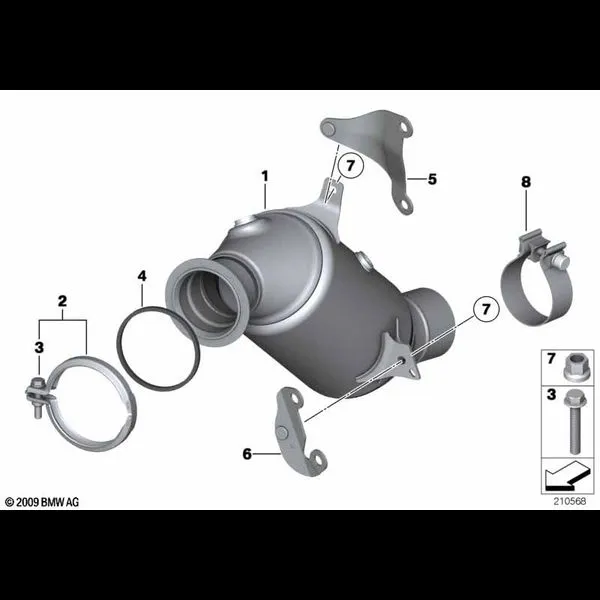 Катализатор рядом с двигателем
