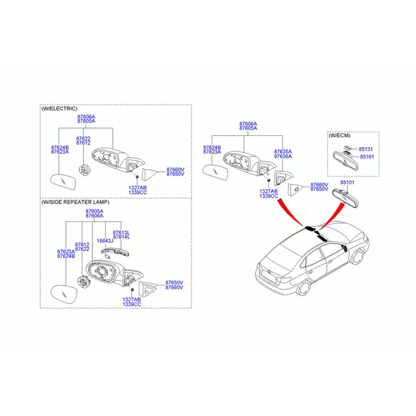 зеркало заднего вида