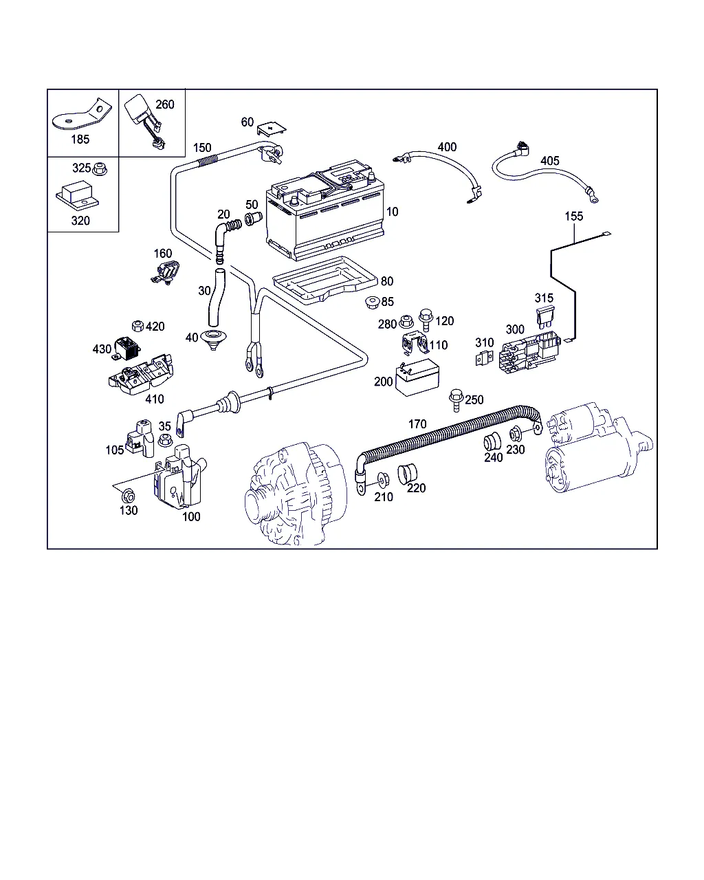 ПРОВОД АКБ, СТАРТЕРА И ГЕНЕРАТОРА