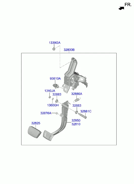 педаль тормоза и сцепления