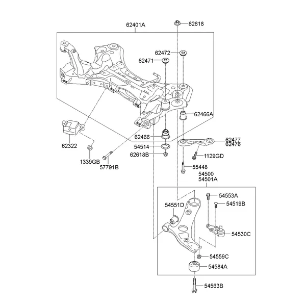 FRONT SUSPENSION CROSSMEMBER