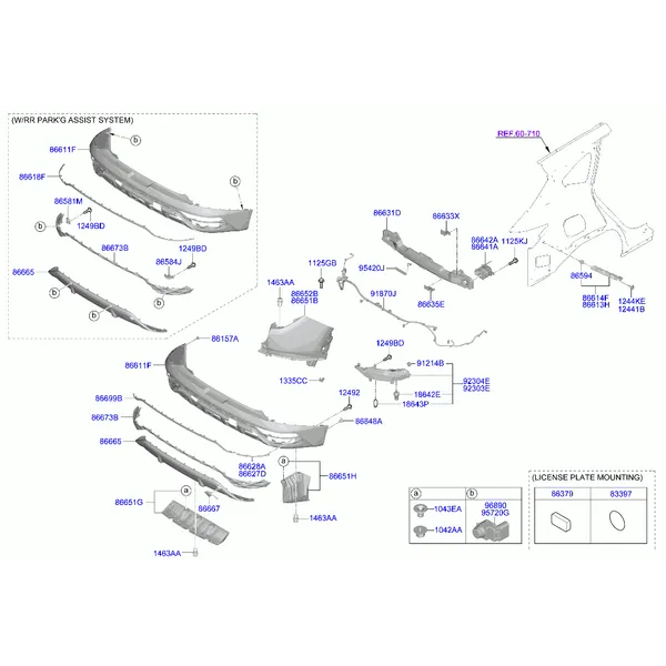 бампер задний