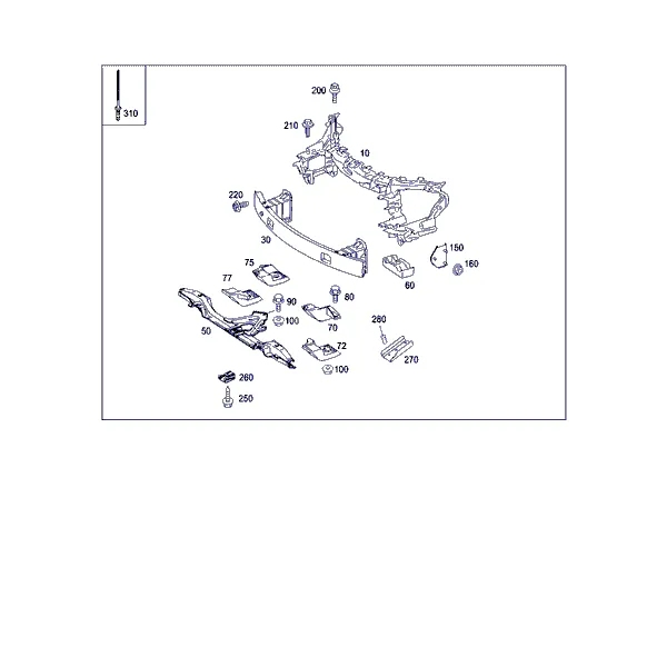 ПЕРЕД. ЭЛЕМ. ЖЕСТКОСТИ И ОПОРА РАДИАТОРА
