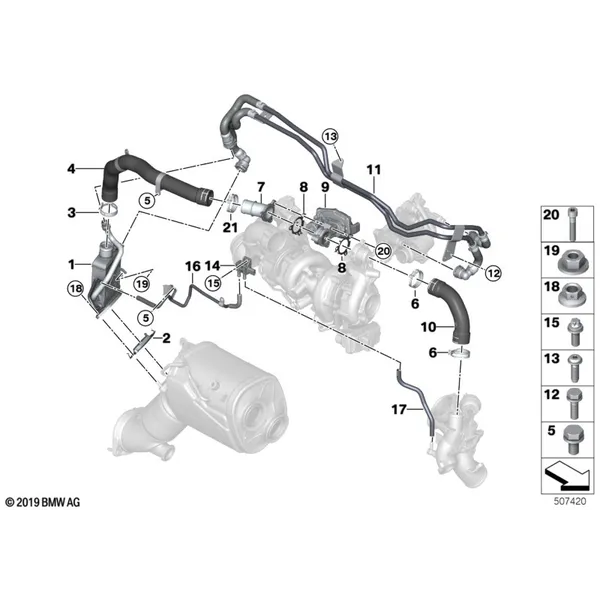 Система нейтрализации ОГ, охлаждение