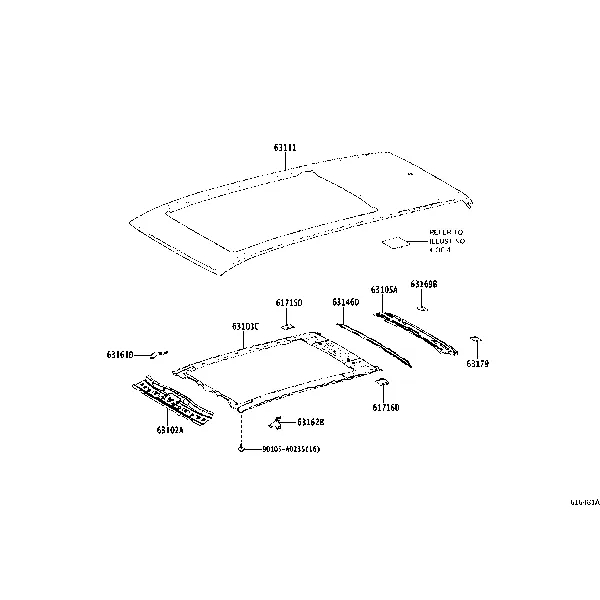 ROOF PANEL & BACK WINDOW GLASS