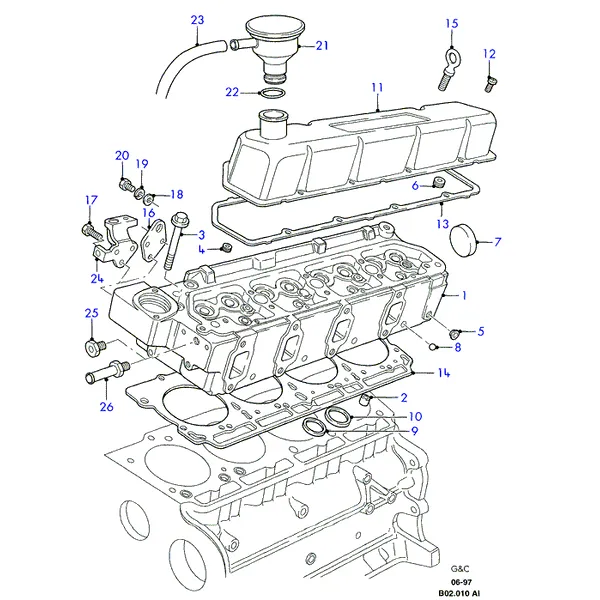 Головка цилиндров, Diesel (AI)