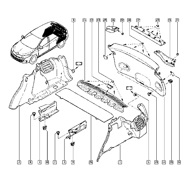 Внутренняя обивка кузова