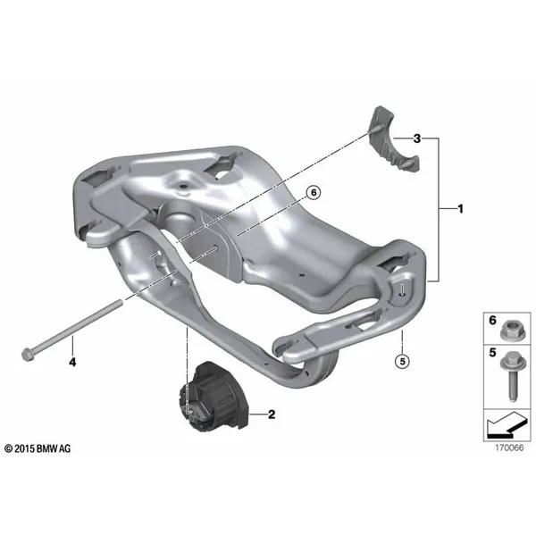 Крепление КПП, полный привод