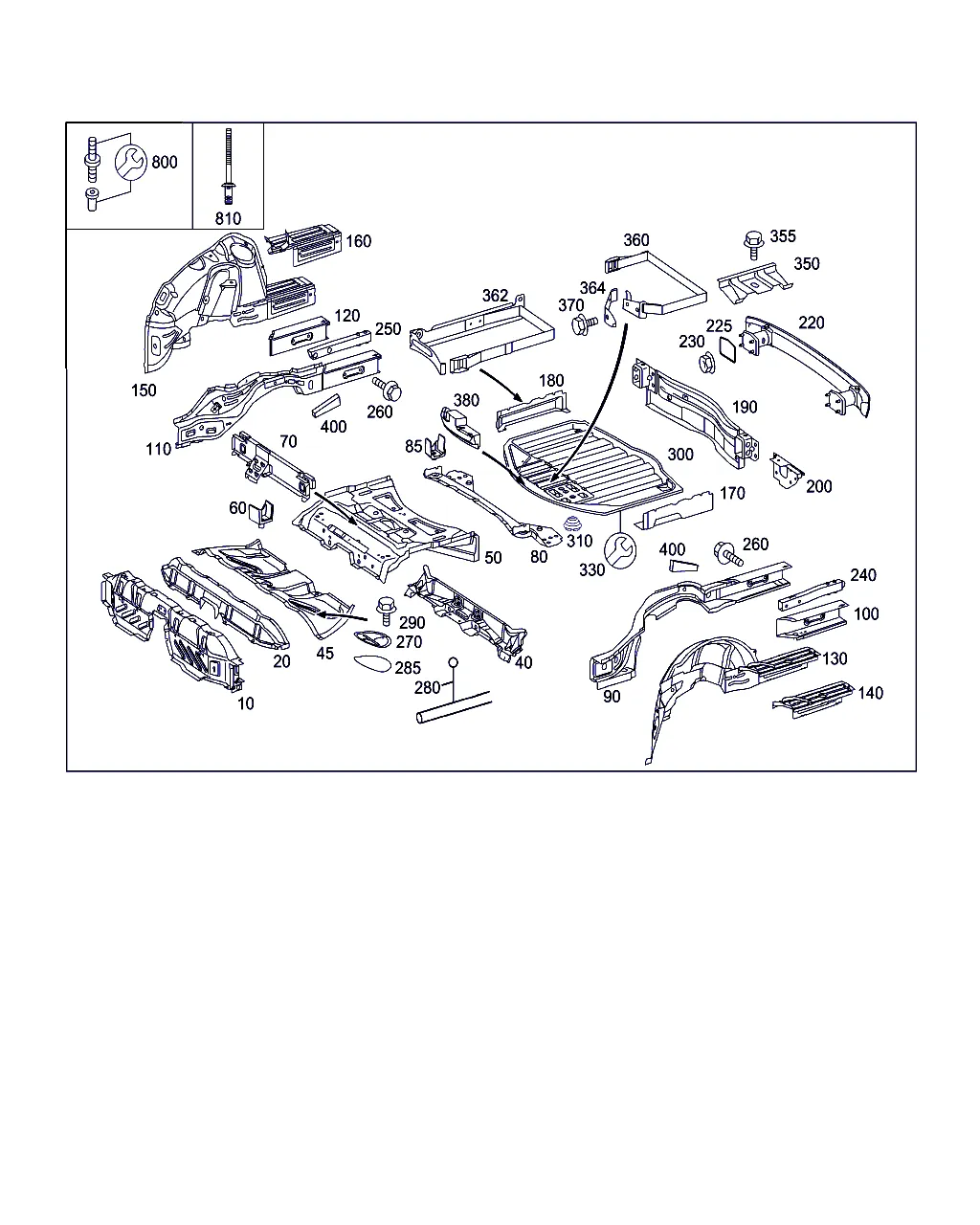 ПОЛ ЗАДН. ЧАСТИ КУЗОВА