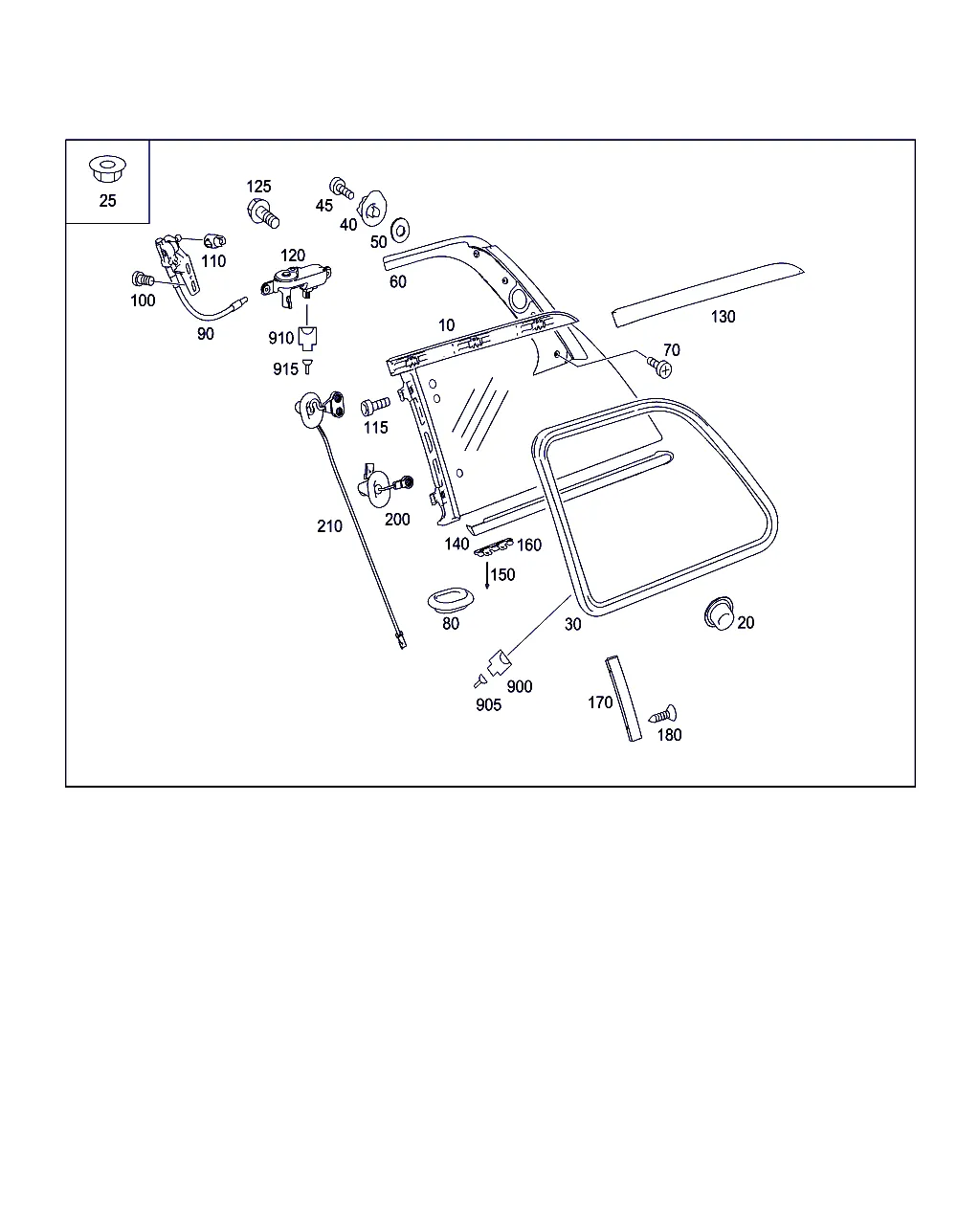 БОКОВОЕ ОКНО ЗАДНЕЙ ЧАСТИ КУЗОВА