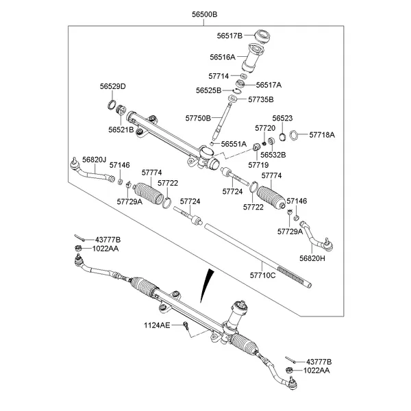 POWER STEERING GEAR BOX