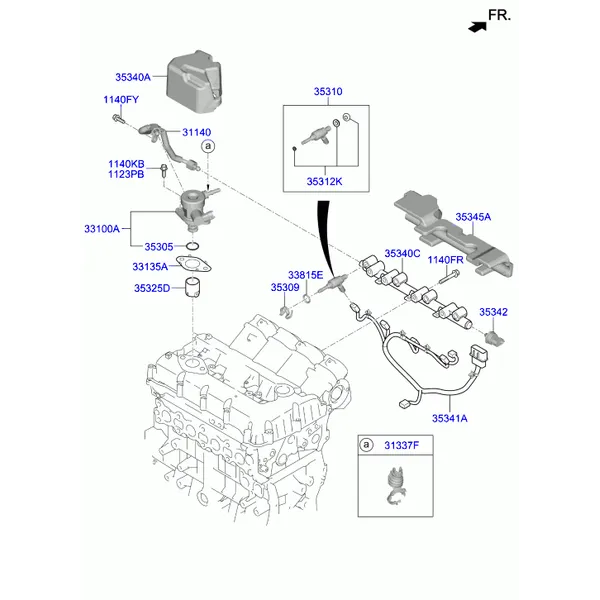 дроссельная заслонка и инжектор
