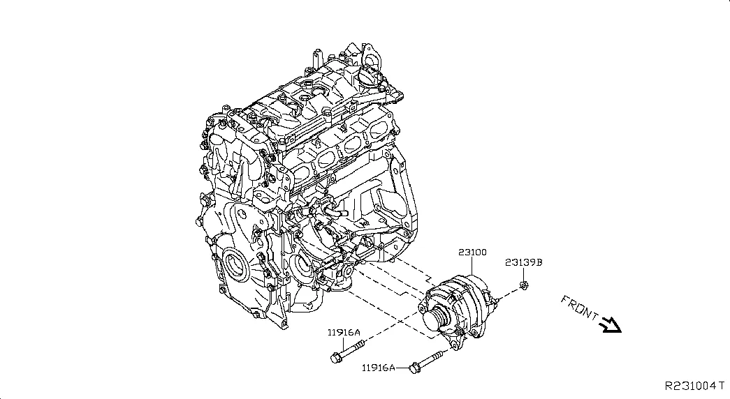 Генератор переменного тока ; ALTERNATOR ASSY