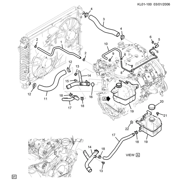 ШЛАНГИ И ТРУБКИ/РАДИАТОР (LU1/3.2G)