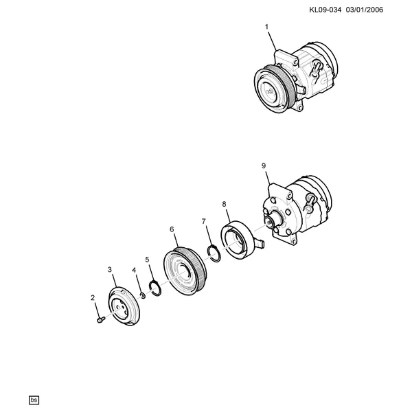 КОМПРЕССОР КОНДИЦИОНЕРА В СБОРЕ (LU1/3.2G)