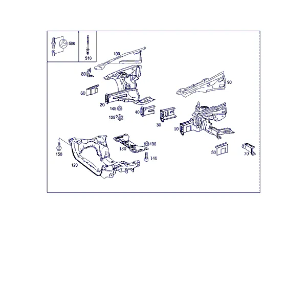 КОЛЕСН. АРКА, КРОНШТ. ПЕРЕДН. МОСТА