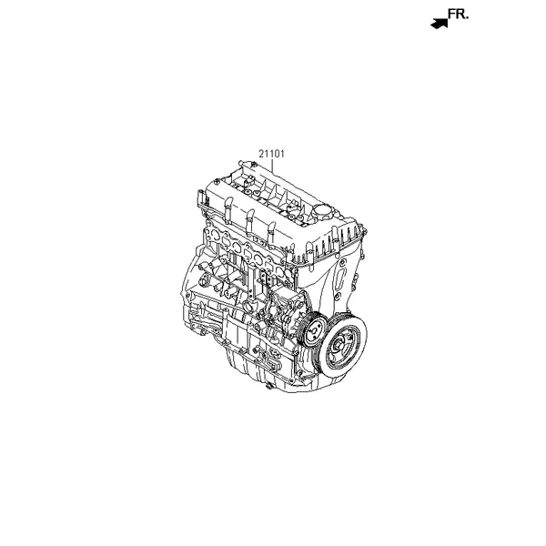 Подрамник двигателя в сборе