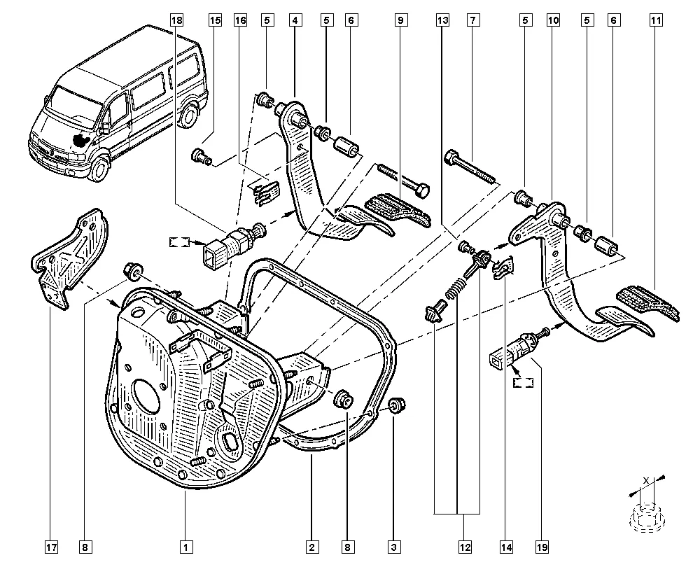 Педальный механизм