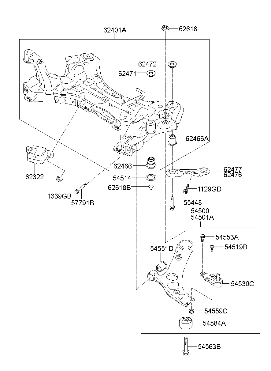 FRONT SUSPENSION CROSSMEMBER