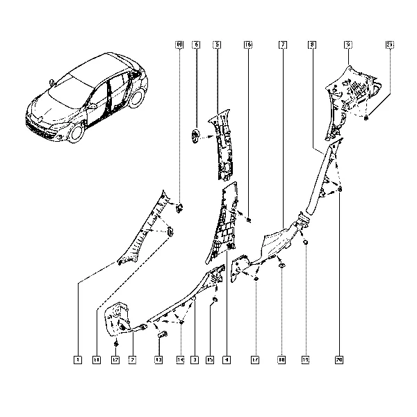 Внутренняя обивка кузова