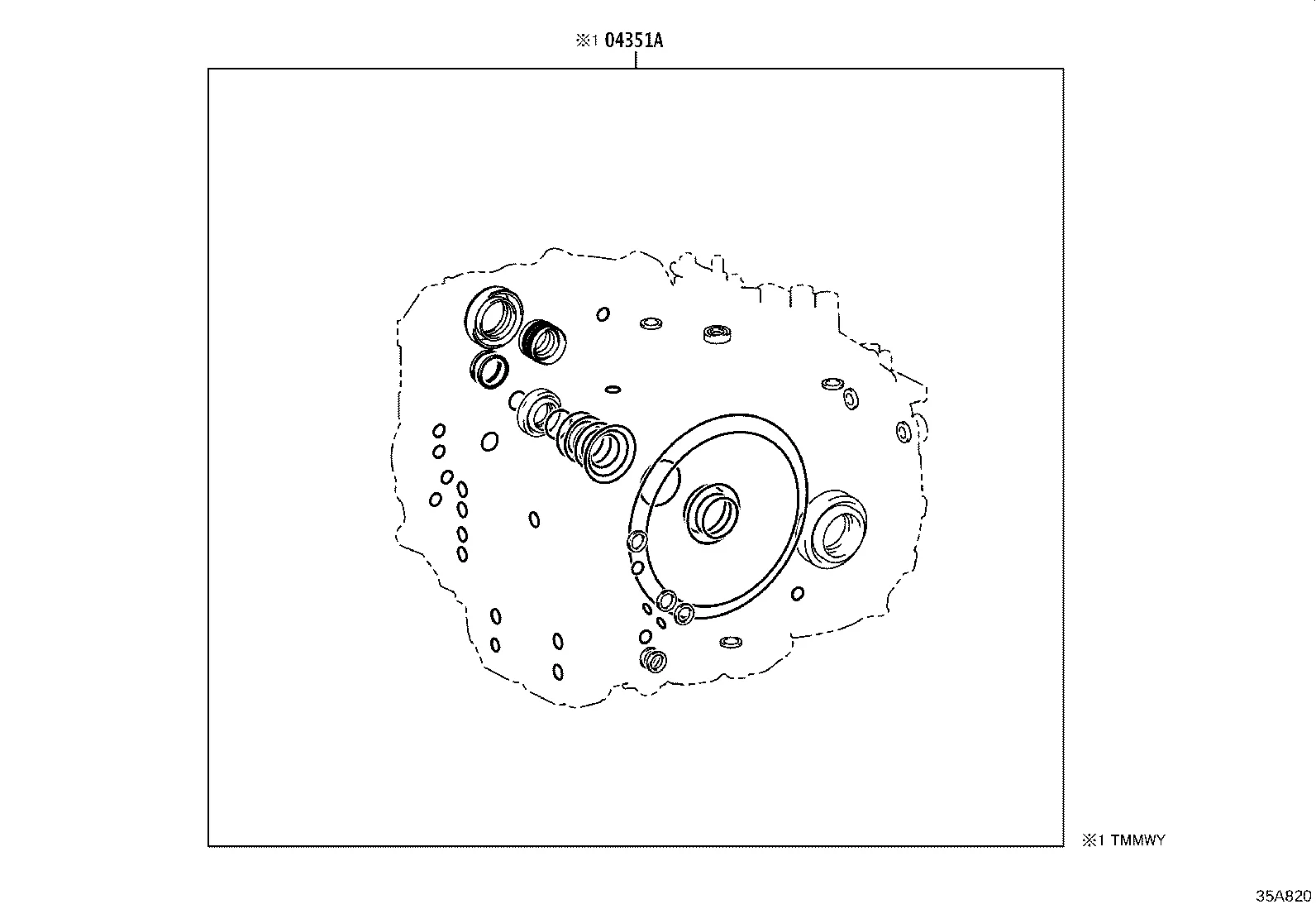 TRANSAXLE OR TRANSMISSION ASSY & GASKET KIT (ATM)