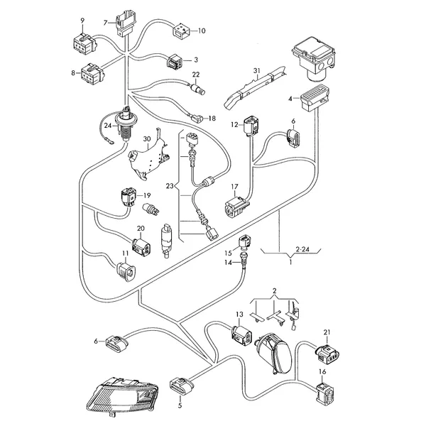Жгут проводов освещения