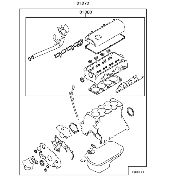 ДВИГАТЕЛЬ - КОМПЛЕКТ ПРОКЛАДОК ДВИГАТЕЛЯ
