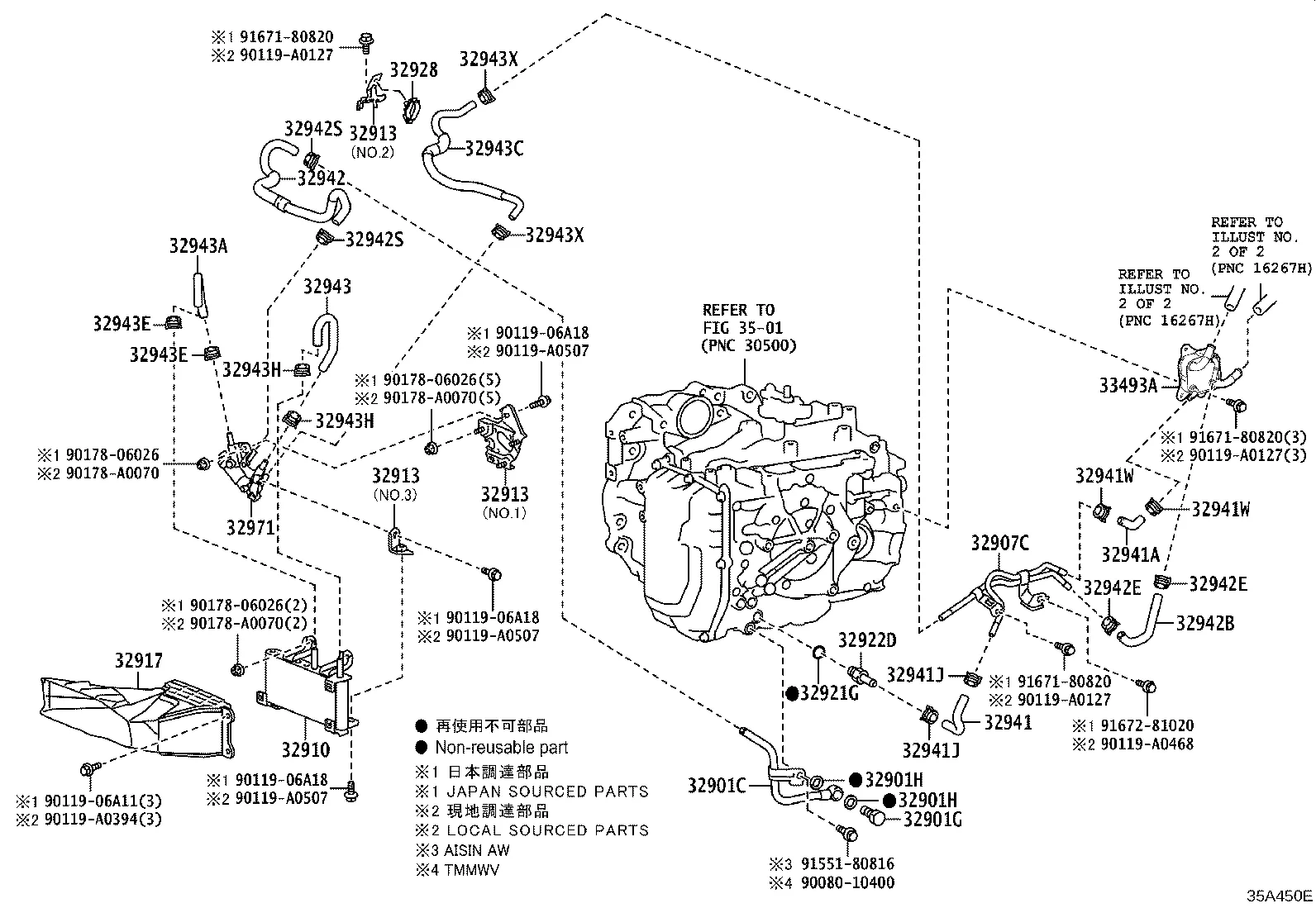 OIL COOLER & TUBE (ATM)