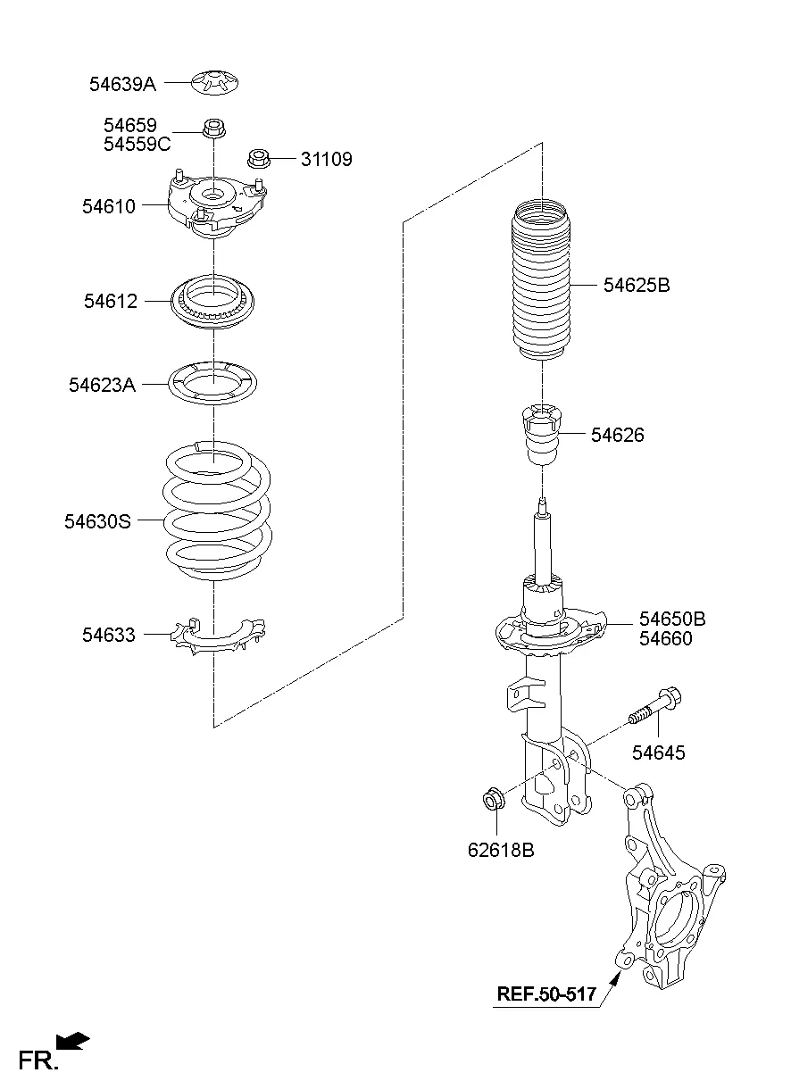 FRONT SPRING & STRUT