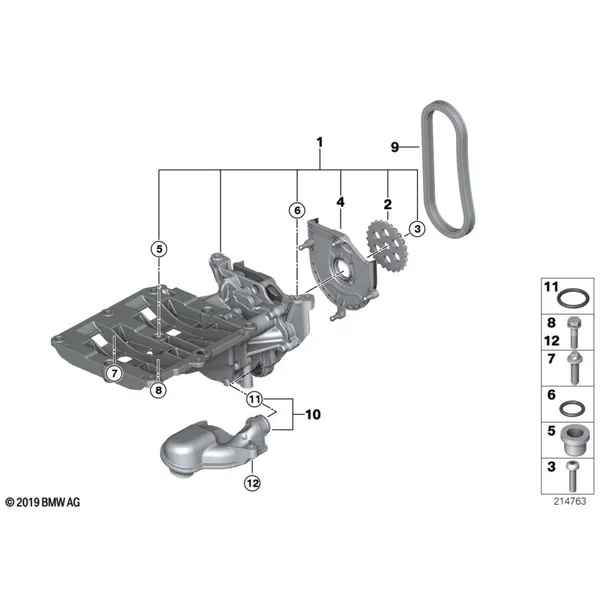 Смазочная система/маслян.насос с прив.
