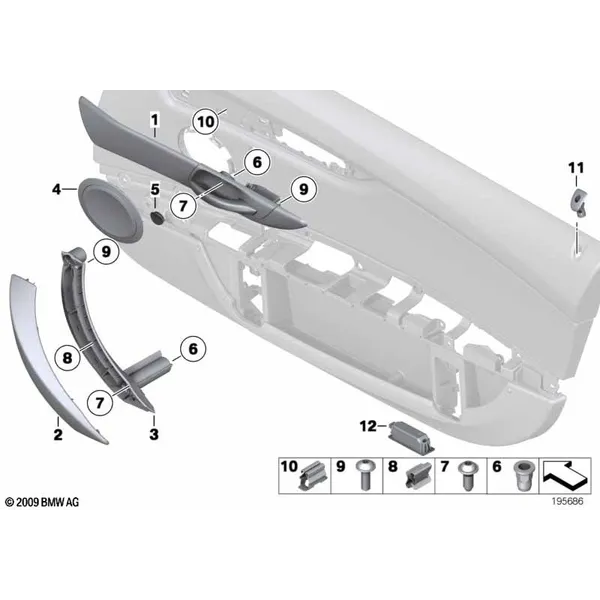 Доп.элементы обшивки двери I