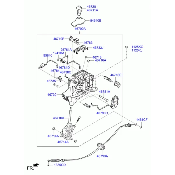 SHIFT LEVER CONTROL (ATM)