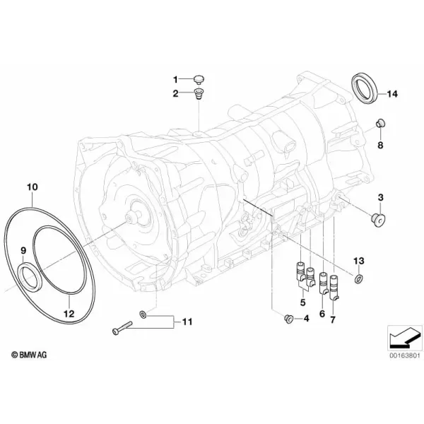 Картер АКПП GA6HP19 полного привода