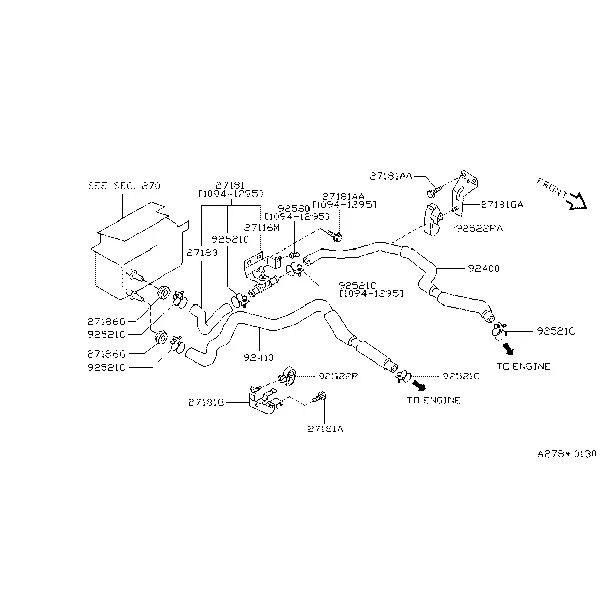 Трубопровод отопителя