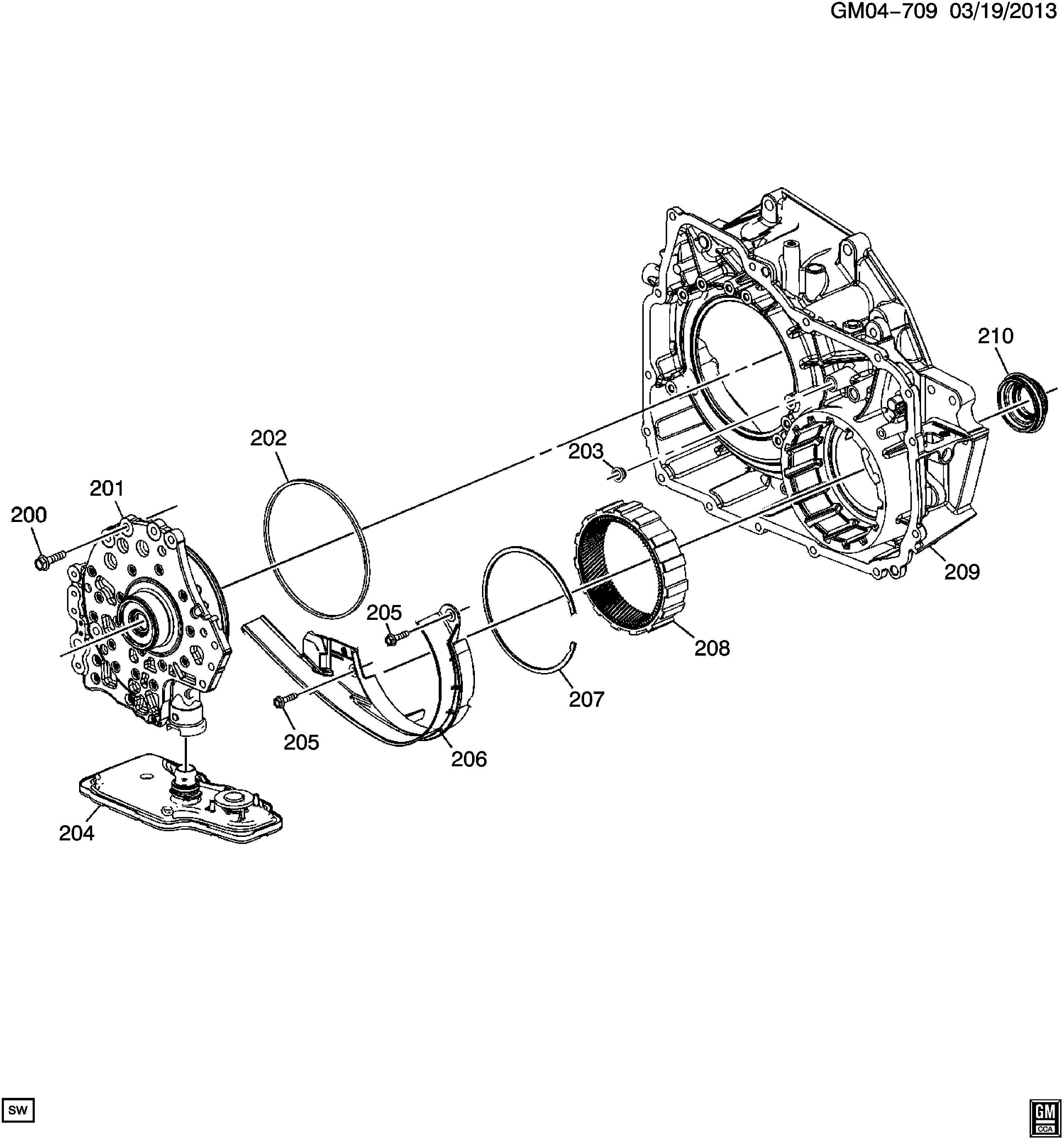 AUTOMATIC TRANSMISSION (MH8) (6T40) TORQUE CONVERTER & FLUID PUMP HOUSING