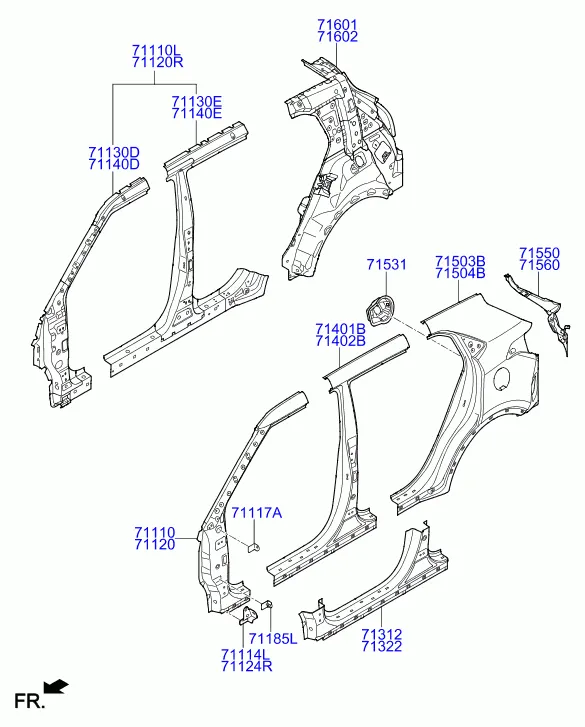 панель кузова боковая