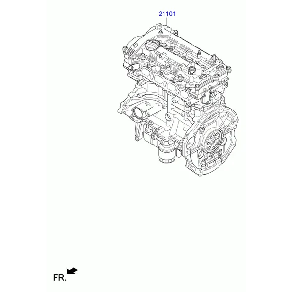 Подрамник двигателя в сборе