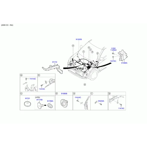проводка передняя