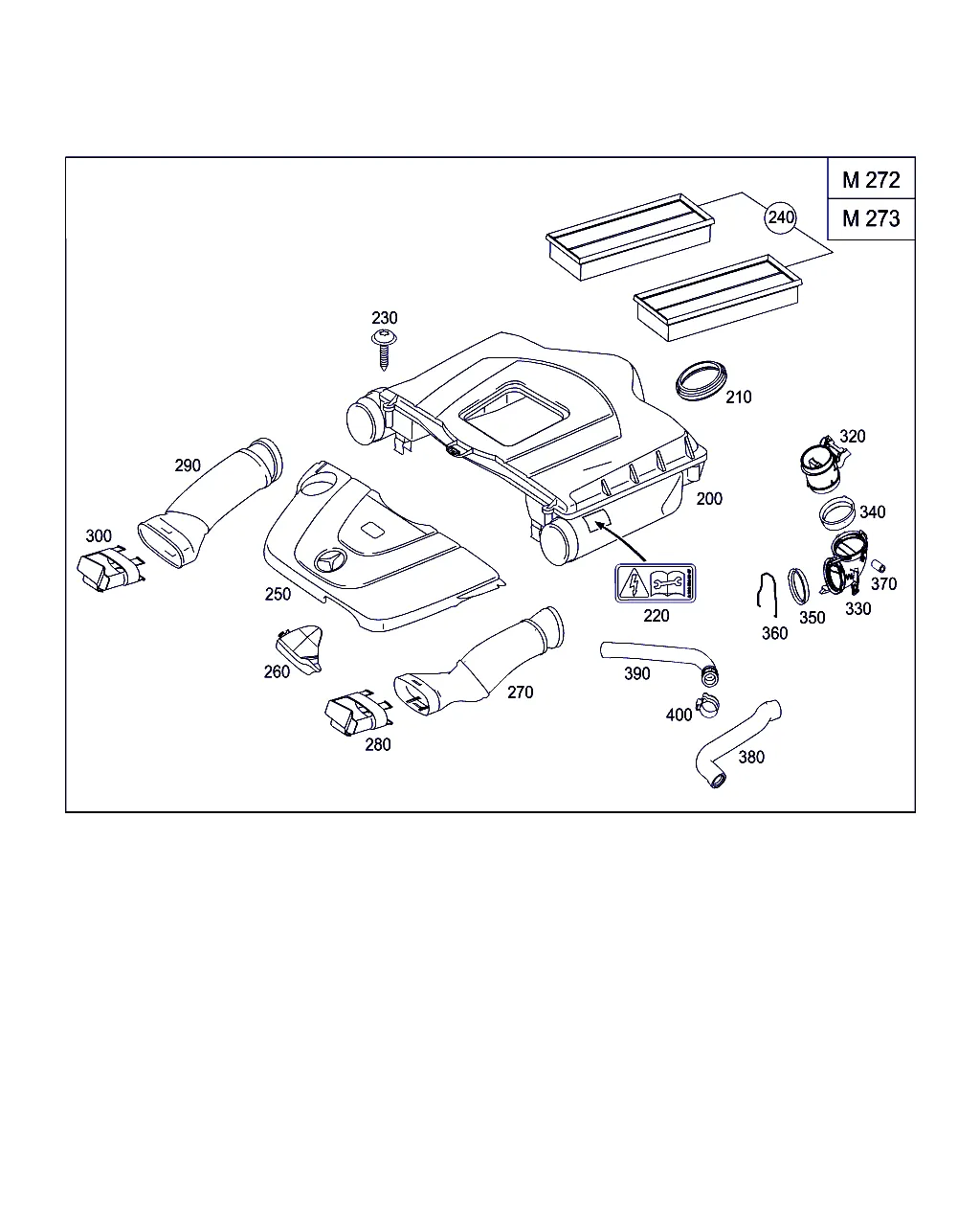 ВОЗДУХОЗАБОРНИК БЕНЗИНОВЫХ А/М