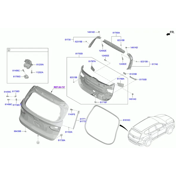 отделка двери багажника
