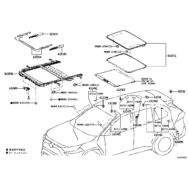 ROOF PANEL & BACK PANEL